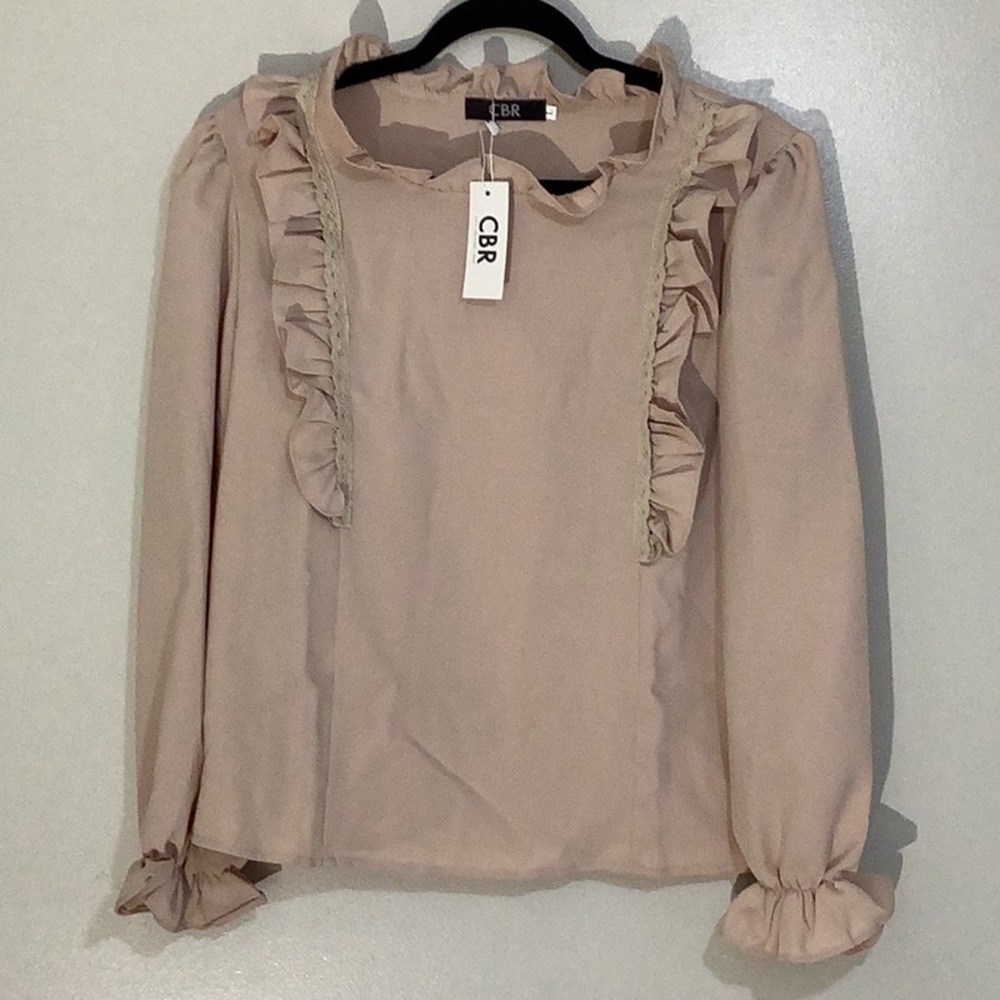 CBR Women Tan Long Sleeve Bblouse
